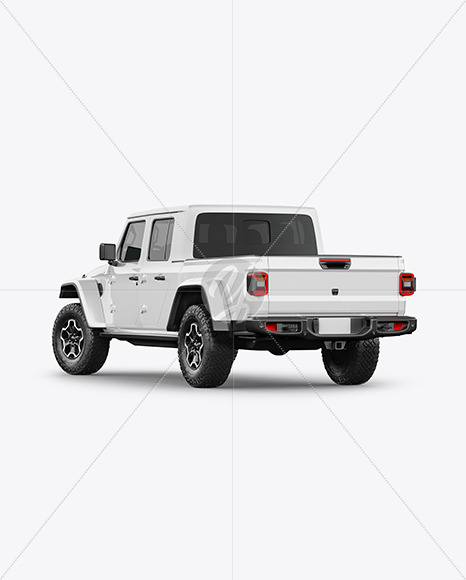 New Free Mockups – Pickup Truck Mockup – Back Half Side View – Download Now