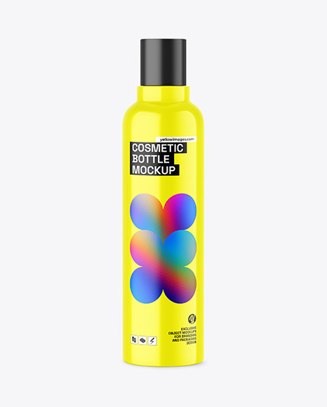 Glossy Cosmetic Bottle Mockup