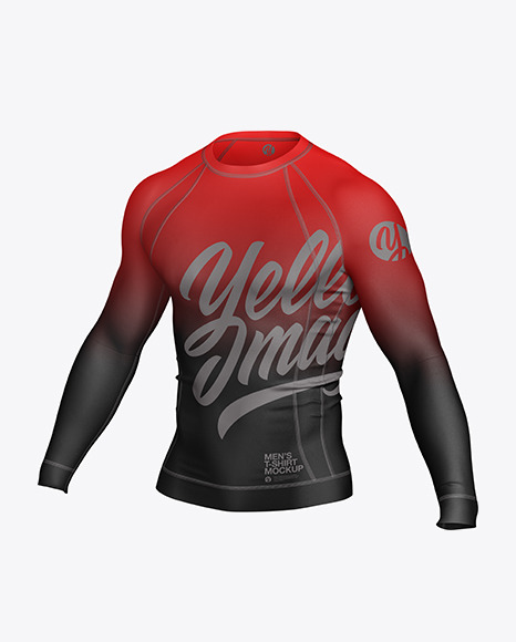 Long Sleeve Compression T-Shirt Mockup