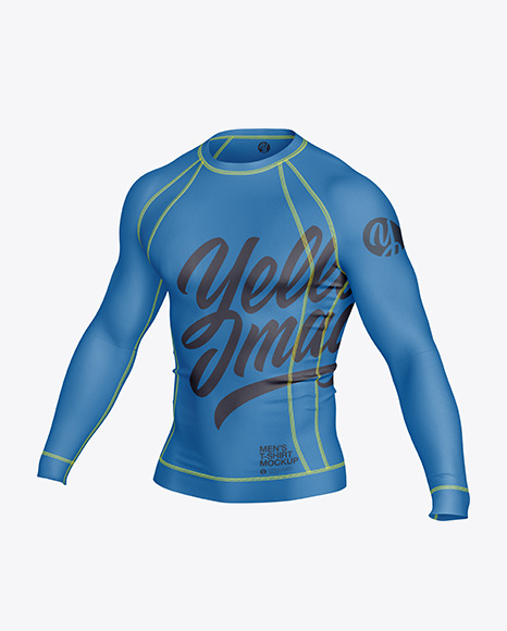 Long Sleeve Compression T-Shirt Mockup 