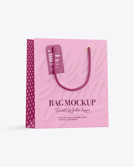 Paper Shopping Bag Mockup