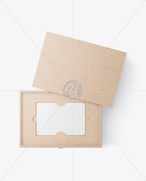 New Free Mockups – Gift Business Cards in a Kraft Box Mockup – Download Now