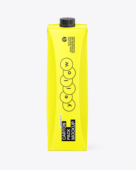 Glossy Carton Pack Mockup