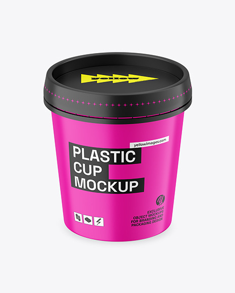 Matte Plastic Cup Mockup