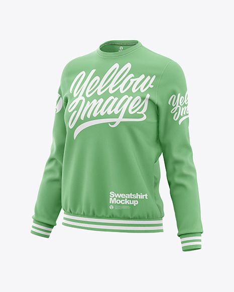 Women&#039;s Sweatshirt Mockup - Half Side View