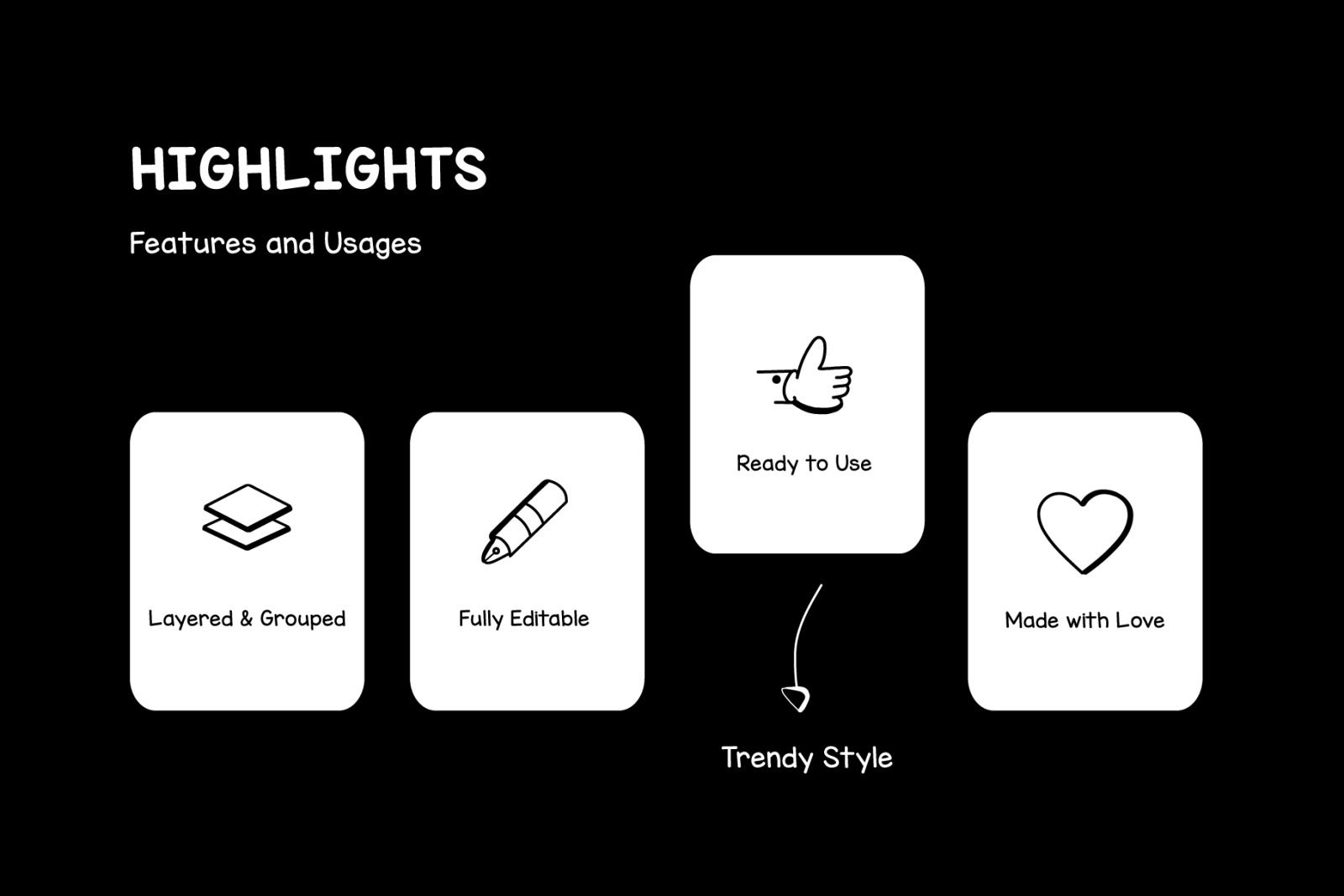 50 Doodle April Fool’s Day Icons on Yellow Images Creative Store