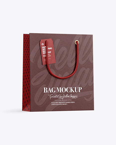 Kraft Paper Shopping Bag Mockup