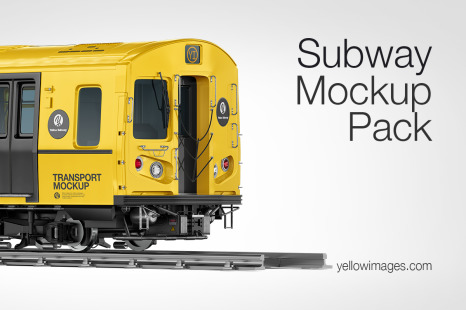 Subway Train Mockup Pack