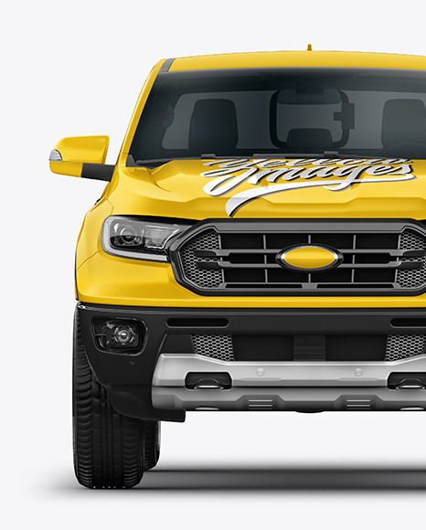 Pickup Truck Mockup - Front View