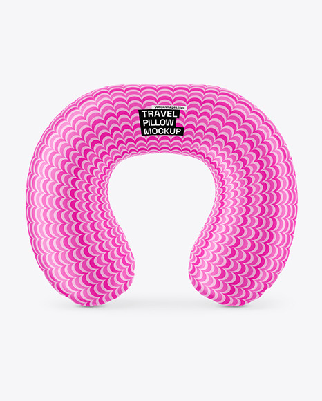 Matte Travel Pillow Mockup