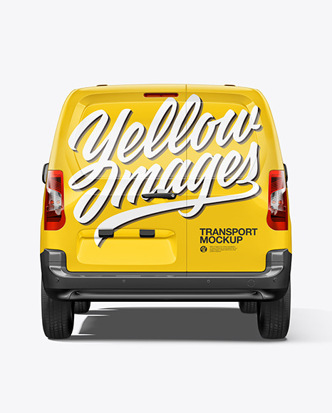 Panel Van Mockup - Back View
