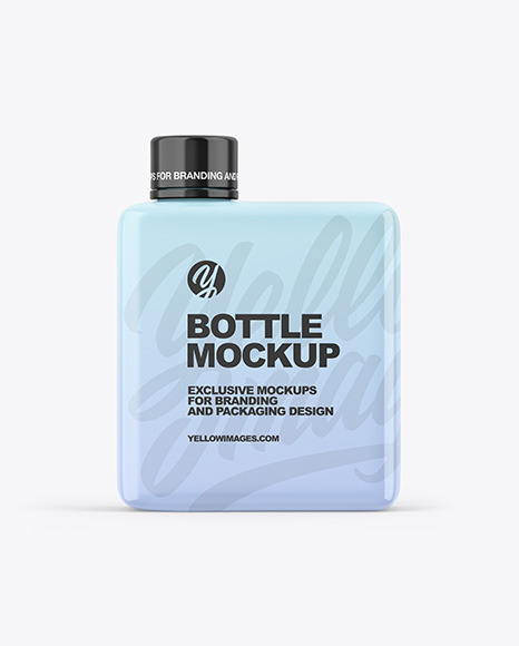 Glossy Bottle Mockup