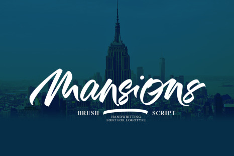 Mansions Brush Script