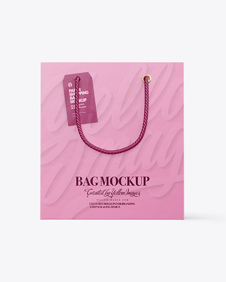 Paper Shopping Bag Mockup