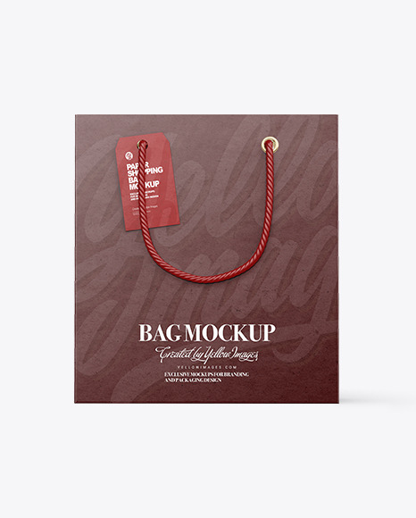 Kraft Paper Shopping Bag Mockup