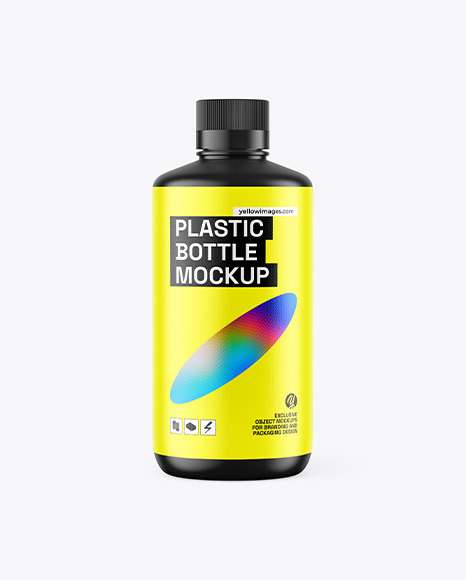 Matte Plastic Bottle Mockup