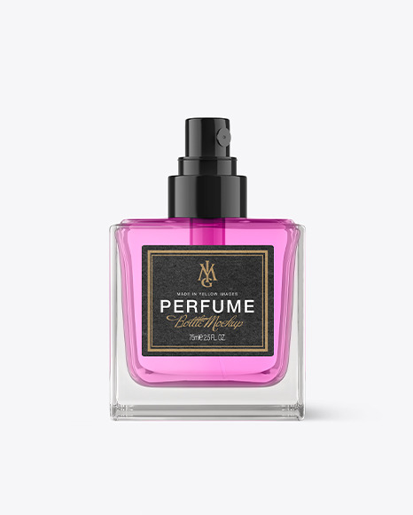 Square Perfume Bottle Mockup - download high resolution PSD, JPEG, PNG
