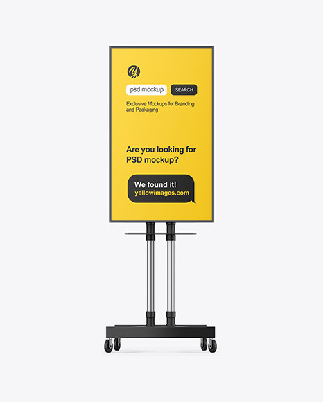 LED Advertising Display Mockup