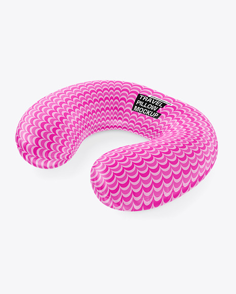 Matte Travel Pillow Mockup