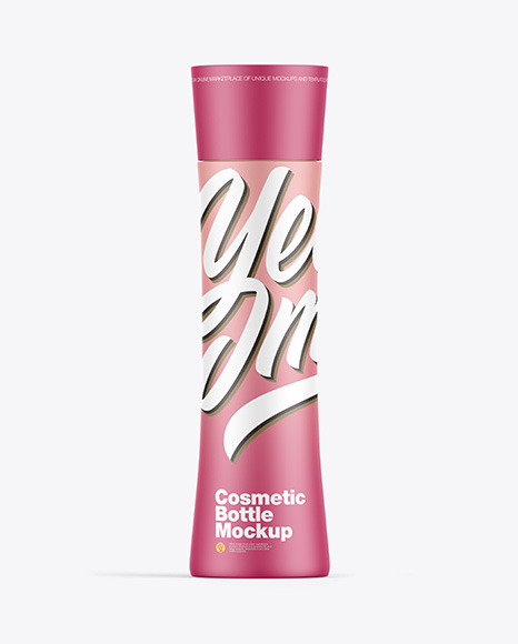 Matte Cosmetic Bottle Mockup