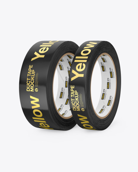 Glossy Duct Tapes Mockup