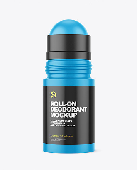 Matte Roll-On Deodorant Mockup