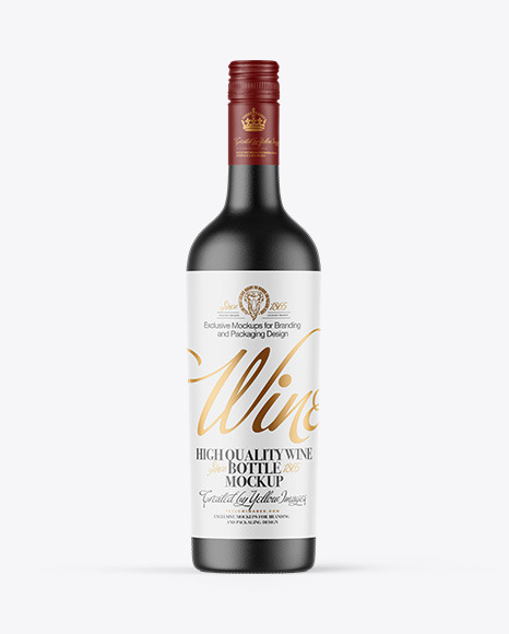 Ceramic Wine Bottle Mockup