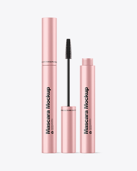 Metallic Mascara Tube Mockup