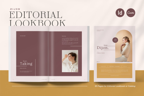 DIJON Editorial Lookbook | Canva INDD