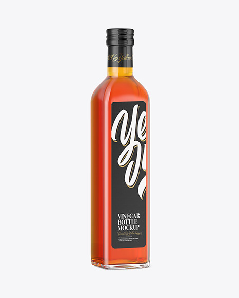 Red Wine Vinegar Bottle Mockup