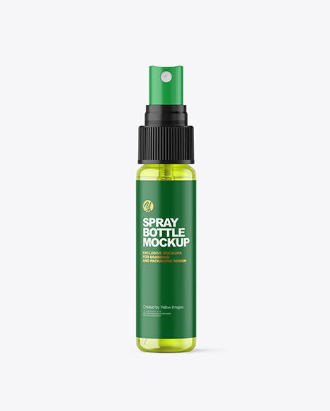 Colored Spray Bottle Mockup