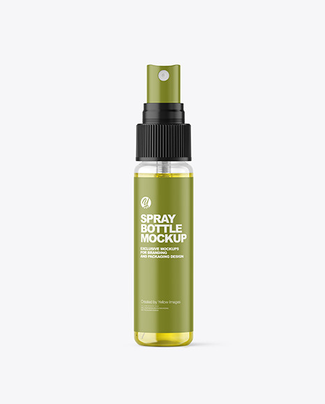 Color Liquid Spray Bottle Mockup