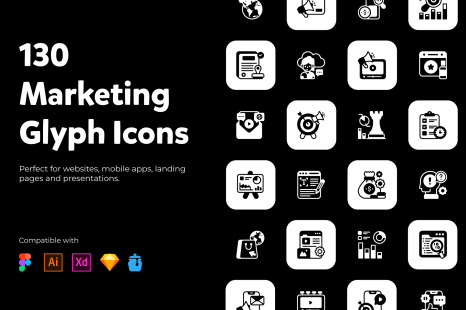 Business Management Solid Icons