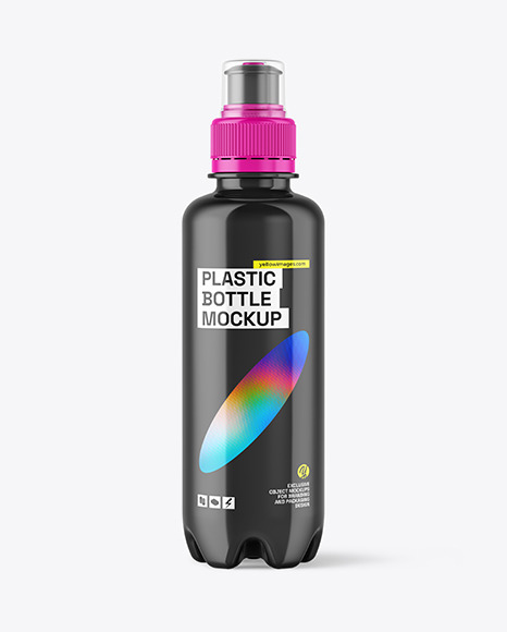 220ml Glossy PET Bottle  Mockup