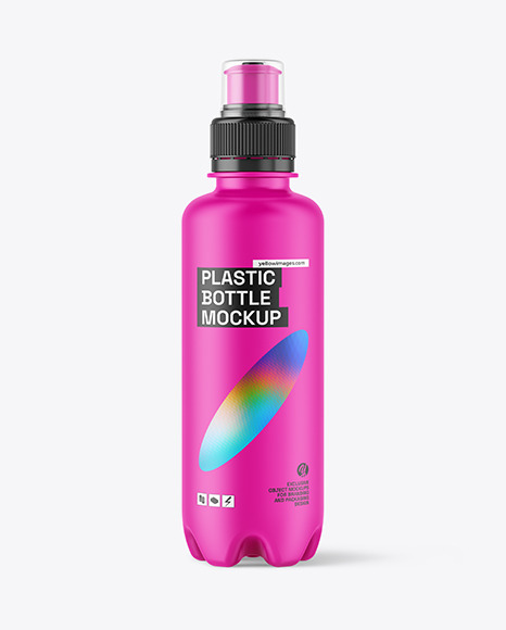 220ml Matte PET Bottle Mockup