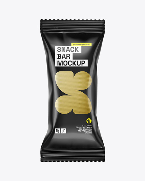 Glossy Snack Bar Mockup