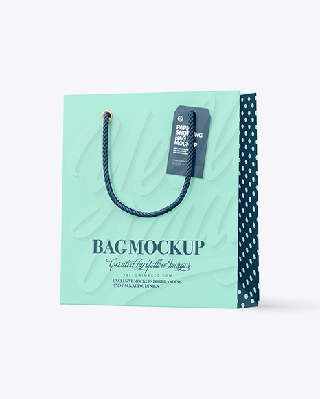 Paper Shopping Bag Mockup