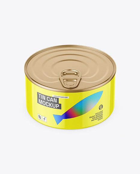Tin Can w/ Glossy Finish Mockup