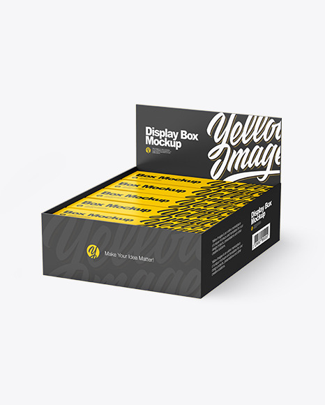 Display Box &amp; Boxes Mockup