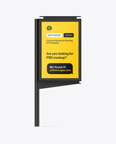 LED Advertising Display Mockup