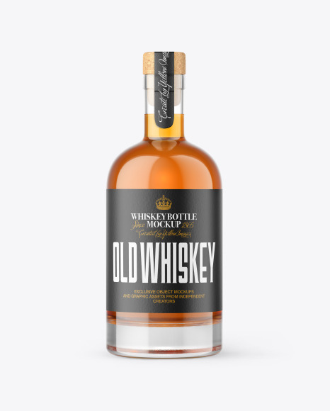 Whiskey Bottle Mockup