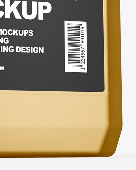 Metallic Jerrycan Mockup