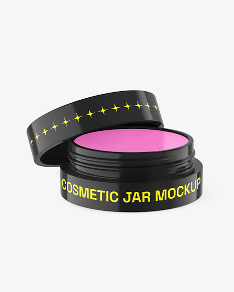 Glossy Lip Balm Jar Mockup