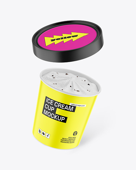 Ice Cream Cup Mockup