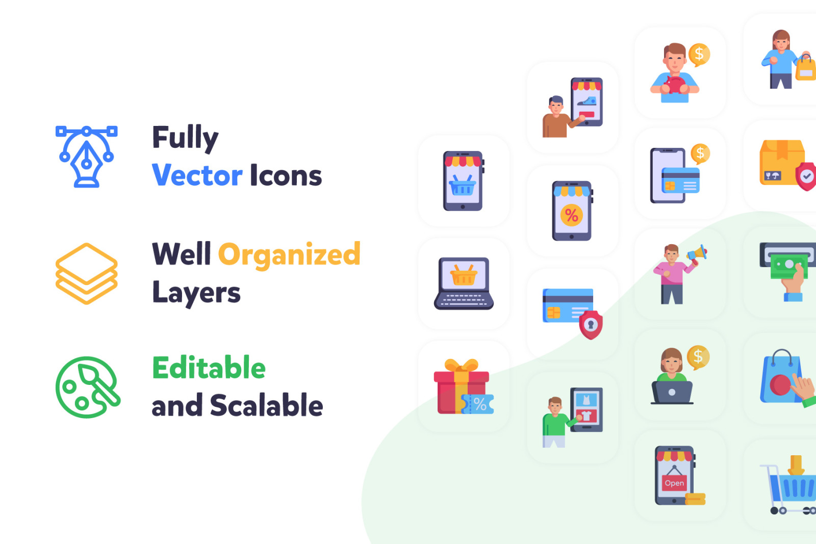 100 Online Shopping Icons