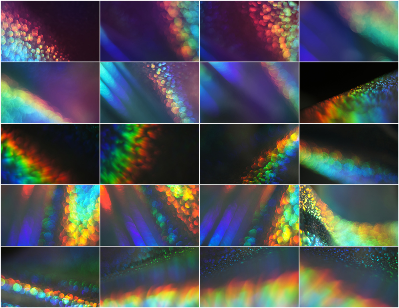 Rainbow Bokeh Effect Overlays