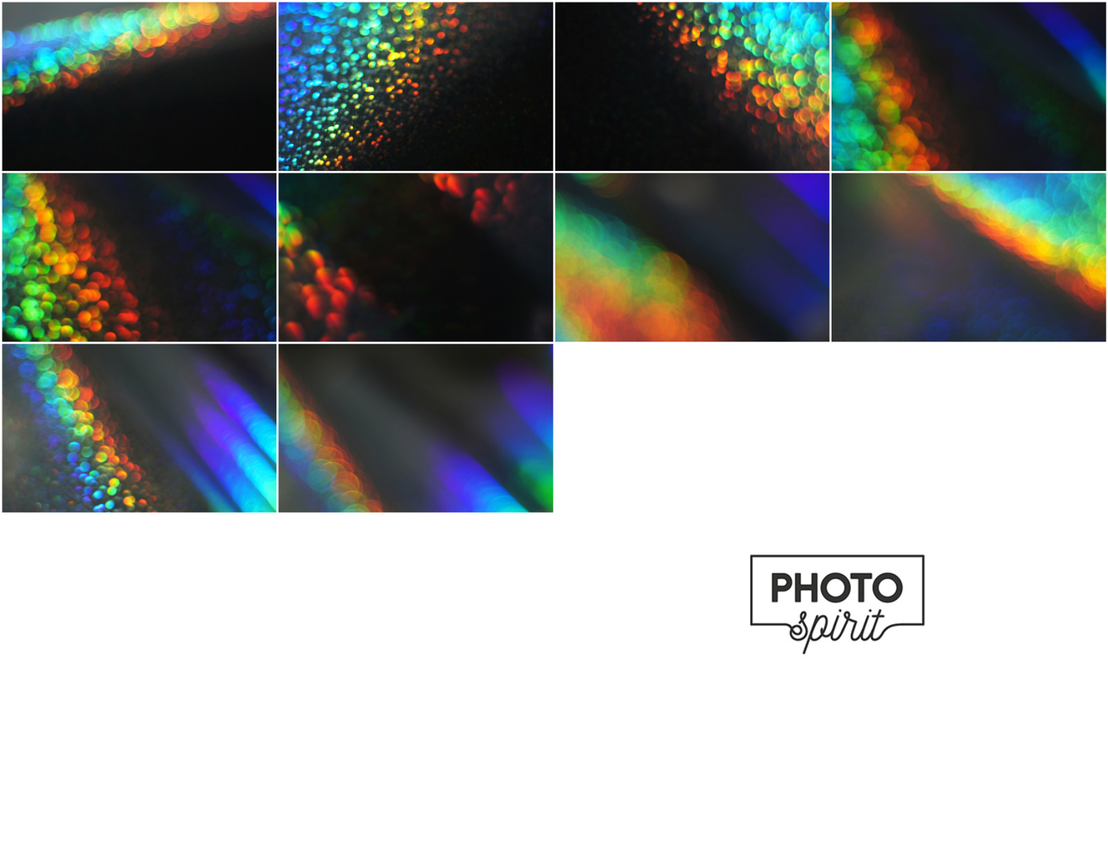 Rainbow Bokeh Effect Overlays
