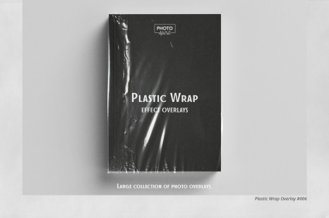 Plastic Wrap Effect JPG and PNG Overlays