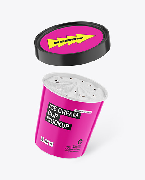 Ice Cream Cup Mockup