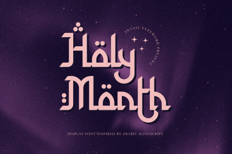 Holy Month - Arabic Display Font